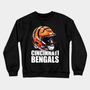 Cincinnati Bengals Helmet Crewneck Sweatshirt